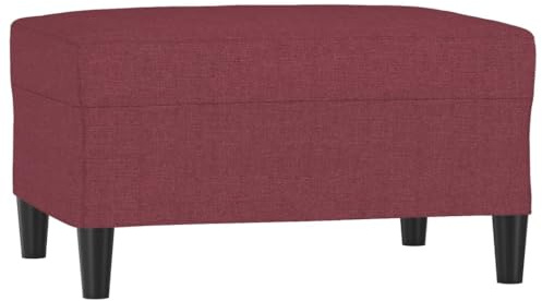 vidaXL Fußhocker Weinrot 70x55x41 cm Stoff