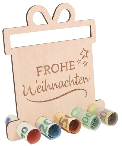Spruchreif | Originelle Geldgeschenke | Geldgeschenk aus Holz | Geldgeschenk Weihnachten Gutschein Weihnachten | Weihnachtliche Geldgeschenke | Frohe Weihnachten