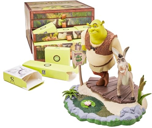CC Countdown Characters von Numskull 2023 Shrek Sammlerfigur - Offizielle Shrek-Merchandise - Zusammenbaubare Charakterstatue