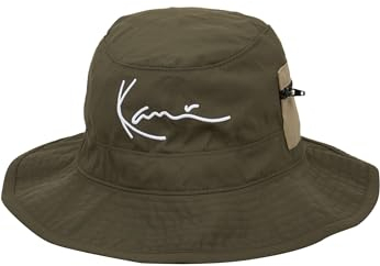 Karl Kani Herren KA221-009-1 Signature Fisher Hat dark military green one size military green