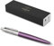 PARKER Jotter Core Recycled mit Gravur | Premium Stift | Geschenkbox | blaue Mine | personalisiertes Geschenk | Namen | Geburtstag (Victoria Violett C.C.)