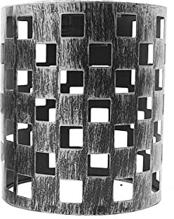 Metal Drum Lampshade for Pendant Lamps Hollow Out Lampshade for Ceiling Lights Indoor Easy Fit Wire Cages for Kitchen Hall (Style 1) (Style 5)