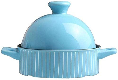 Nuevas ollas pequeñas de cerámica con tapa para uso doméstico, olla para sopa, guiso de huevo al vapor, olla caliente barata para horno, cazuela, cocina térmica