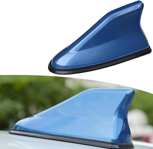 Yandier ABS, Auto Antennenbasis Dekorationsabdeckung Dachverkleidungsgehäuse Aufkleber Außenmodifikationszubehör, Für Skoda Octavia Fabia Rapid Yeti Superb Octavia A 5 A 7 2.,B/Blue