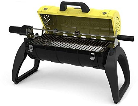 TEmkin Holzkohlegrill, tragbarer Grill, zusammenklappbarer Grill aus Edelstahl, Campinggrill, Tischgrill für tragbares Campingkochen, Kleiner Grill