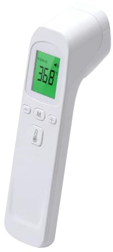 Panntermometer, LCD -skärm Instant exakt läsning Digital termometer med feberalarm, ° C /° F Switchable Ingen touchfebertermometer för vuxna och barn, febertermometer