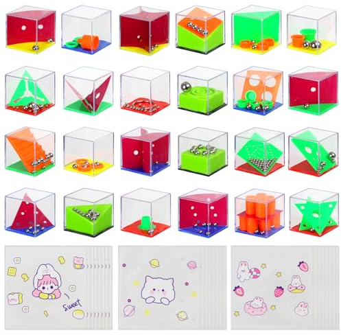 WHHVCTY 24er Pack Rätsel-Würfel für Kindergeburtstags Gadgets gastgeschenke, Geburtstagsgeschenke für Kindergäste, After Party Geschenke für den Pinata Füllung End Party Geschenke Geburtstags Gadgets