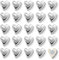 24 PCS Gold Fridge Magnets, Cute Love Heart Decorative Magnets Small Refrigerator Magnets for Home Office Whiteboard (Silver)