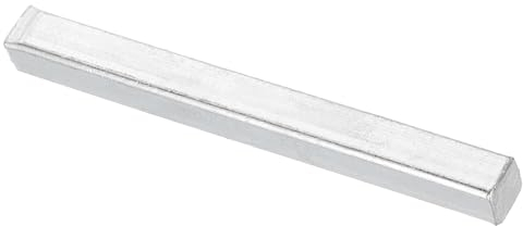 sourcing map 1Pcs Door Spindle Bar, 80mm Long Square Spindle Door, Iron Door Knob Spindle Door Lock Replacement Parts for Most Type Door Knobs, Silver