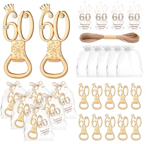 50 Stück Partygeschenke zum 50. Geburtstag, 50. Geburtstag, Flaschenöffner-Set, goldener Flaschenöffner, Geburtstag, personalisierbar, Gastgeschenke, 50. Hochzeitstag, Souvenirs für Gäste