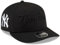 New Era NY New York Yankees 9FIFTY LP Low Profile X Filz Snapback Cap Verstellbare Mütze Schwarz, Schwarz, Einheitsgröße