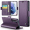 Rerzoiro Coque pour Samsung Galaxy S21 Plus, Étui Housse en RFID Protection Premium PU Cuir Portefeuille Rabat Case Magnétique Stand Antichoc, Étui Case pour Samsung Galaxy S21 Plus, Violet