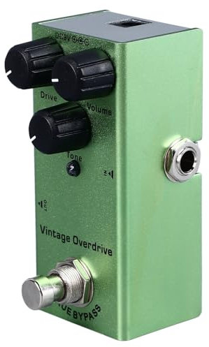 TIKATARER Chorus-Pedal, Gitarrenpedale, Chorus-Gitarrenpedal, Präzises Chorus-Gitarrenpedal, Tragbar, Mehrere Effekte für E-Gitarre (Vintage Overdrive(01))