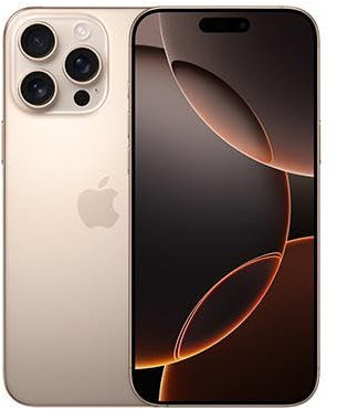 Apple iPhone 16 Pro Max, 1TB, Titanio color Desierto (Reacondicionado)