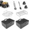 Air Fryer Accessories, Set of 8PCS Airfryer Accessories for Ninja Air Fryer Dual AF300UK AF400UK & Tower, Including Air Fryer Liners, Air Fryer Racks, Food Tongs, Oil Brush, Silicone Glove Grey