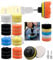 80mm Polierschwämme Pads,32 Stück Polier set,Auto Polierpads,Auto Schwämme Pads Polieraufsatz,Auto Polieren Pads für Akkuschrauber,Poliermaschine,Polierauflage,Bohrmaschine Polieren,Schleifen,Wachsen