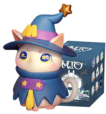 MIO Fantastic World Cat Série Blind Box Figurines d'action Mystère Boîte Mystère Joli jouet aléatoire Cadeau d'anniversaire Noël Jouet à collectionner pour ornements de bureau 1 pièce