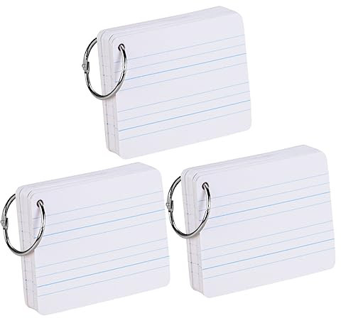 JOINPAYA 3stücke Teiliges Pinyin Karteikartenset Doppelseitig Beschreibbar Dickes Weißes Papier Praktisches Vokabel Englisch-wortkarten Für Schüler Umweltfreundlich Und Vielseitig Nutzbar