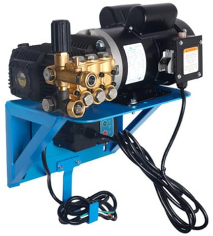 Canpump Nettoyeur haute pression mural (2 CV), moteur 120 V, système d'arrêt total, pompe Triplex CANPUMP CF 1520 EH