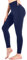 Sanpetix Hohe Taille weiche Leggings Damen, Frauen Dehnbare Hose für Damen, Fitnessstudio Navy Blue LXL