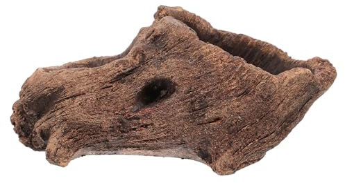 HANABASS Pot De Fleurs Simili Tronc Arbre Jardinière Vintage pour Plantes Succulentes pour Décoration Intérieure Et Extérieure