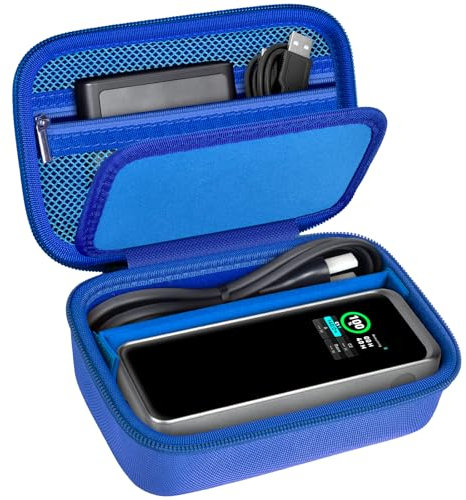 Hülle kompatibel mit Anker Prime Power Bank, 27650mAh 3-Port 250W & für Prime USB C Ladestation, Aufbewahrung Reisehalter für Anker Prime Ladestation, tragbare Ladegeräte, Kabel-Blau (nur Box)