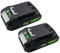 WVGFAUXA Batteria al Litio, Compatibile con Greenworks, Batteria agli Ioni di Litio da 24 V 5,0 Ah(24V GLB-2.0Ah X 2)