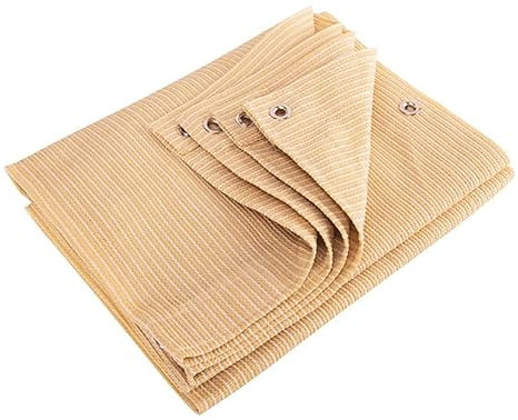 ZBJDX Tenda da Sole Resistente, Tenda da Sole A Vela Rettangolare, Tenda da Sole con Protezione UV per Esterni, Bordatura in Rete di Plastica Spessa, Fibbia in Rame,3x3m