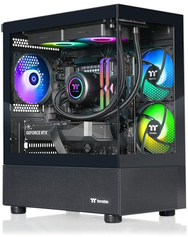 Thermaltake LCGS View i570-170 Gaming Desktop (Intel Core™ i9-14900KF, ToughRam 32GB DDR5 6000MT/s RGB Memory, NVIDIA® GeForce RTX™ 5070, 1TB NVMe M.2, WiFi, Windows 11) V17B-B76B-570-LCS