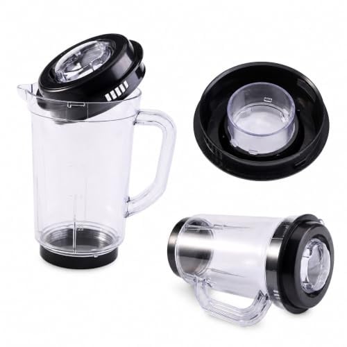 EIMSOAH Vaso de Licuadora de Plástico de Repuesto, Herramienta Mezcladora Exprimidora Duradera de Calidad Alimentaria para Modelos