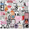 Bookish Smutty Aufkleber, 50 Stück Lese Aufkleber, Bücher Lesen wasserfeste Vinyl Graffiti Aufkleber für Laptop Skateboard Gepäck Auto Scrapbook Phone Telefon Gitarre, Erwachsene