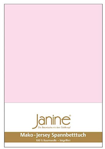 Janine Spannbetttuch 5007 Mako Jersey 90/190 bis 100/200 cm zartrosa Fb. 11