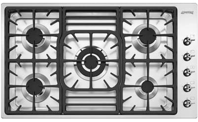 Smeg Classic 87cm 5 Burner Gas Hob - Stainless Steel