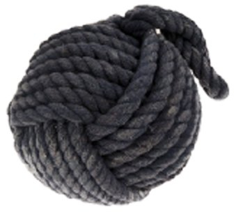Large 2.2kg Dark Blue Rope Knot Door stop 15-18cm