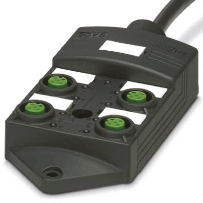 PHOENIX CONTACT SACB-4/8-5.0PUR SCO P Sensor/Aktor-Box, 4 Anzahl der Steckplätze, 5 Polzahl, 5m Leitungslänge, 787.000g