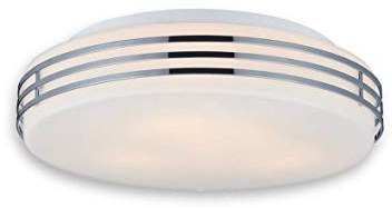 Lampenlux Deckenlampe Deckenleuchte Dali Glasschirm chrom G9 Ø:16cm Glas Schirm