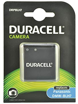 Duracell Replacement Battery for Panasonic DMW-BLH7E Camera - Black