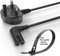 Agagadgets, Right Angle 2M Long Mains Replacement Power Cable For LG 4k UHD Flat TV Toshiba Soni PS4 PS5 Sharp Panasonic LED Flat TV Printer Sky box, Sky Plus+ HD Box