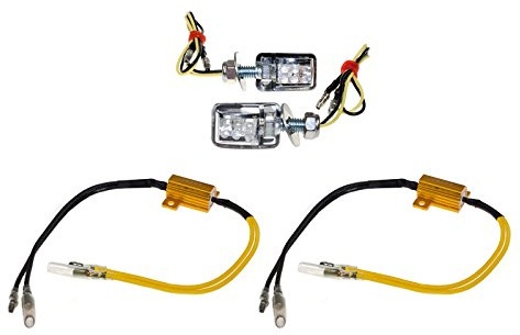 Blinker Set 03 - LED Blinker Mini Brick schwarz + 2 Widerstände 01