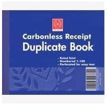 Silvine 720 - Carbonless Duplicate Receipt Book 4x5in PK12