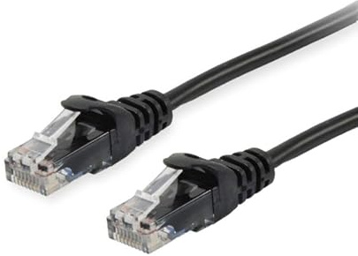 Equip Patchkabel Cat6 U/UTP 2xRJ45 ECO Polybeutel 1,00 m Schwarz
