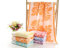 YSN Home Collection YSN11 - Baumwoll-Handtuch, extra flauschig und saugfähig - Orange Gemustert, 34x70 cm