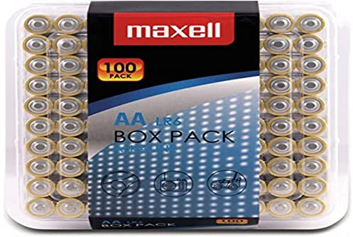 Maxell Alkaline LR6 AA Mignon Batterie Box Pack (100er Pack)