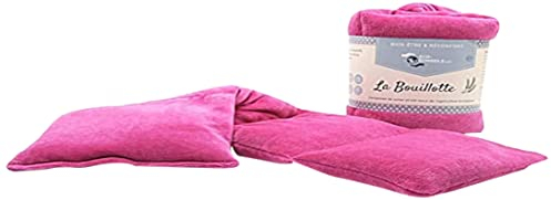 Bouillotte Graine de Blé Certifiée OEKO-TEX (Made in France) - Coton Issu de L'Agriculture Biologique - Bien Être, Douleurs Musculaires, Règles Douloureuses - Passe au Micro-Onde