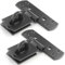 2X T-Shape Black Vertical Locking Bar Hasp & Staples - Stable Gate/Shutter Lock Catches