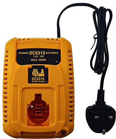 JANRI Replacement Power Battery Charger DC9310 DW9116 DW9226 DE9130 DE9310 Compatible with DEWALT 7.2V-18V NiCad & NiMh Battery DW9057 DC9071 DC9091 DC9096 DW9072 DW9091 DW9099 DE9135 etc