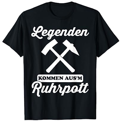 Ruhrpott Tshirt Herren für Bergbau NRW Ruhrgebiet Kohle Pott T-Shirt
