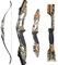 SHARROW 56 Zoll Takedown Recurvebogen Set Erwachsene 30-50 Lbs Wettbewerbsbogen BogenschießEn Bogen Pfeil Set Erwachsene Jagdbogen Sportbogen Recurve Bogen für Rechtshänder Jagd (Tarnung, 40Lbs)
