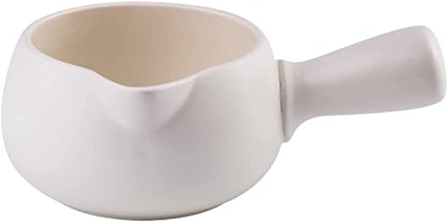 YXSH Jarra de Leche Cerámica Campana en Forma de Campana Jarra de Crema con Mango Milk Juego Juego de café Juego de Crema Multifuncional Pitcher Taza de Leche pequeña Taza de Leche-White