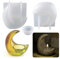 CULASIGN Kerzenhalter Silikonform,Mond Kerzenhalter Harzform DIY Kerzenhalter Silikonform Gießformen,Resin silikonform für Kerzenhalter,Heimdekorationen